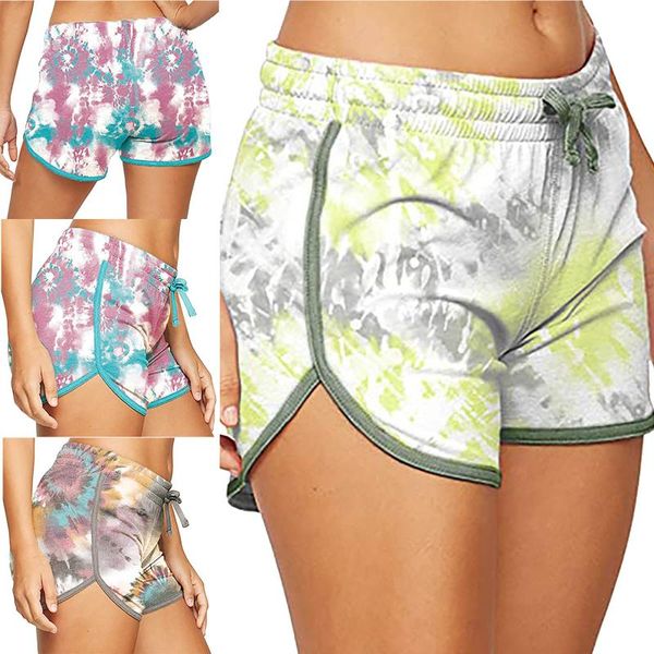 

women's leggings seamless gym 2021 fashion sport yo-ga pants tie-dye cotton high waist active solid, Black