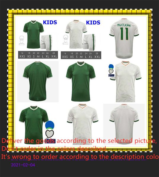 

20 21 #10 lafferty soccer jersey keane mcclean brady coleman clark hendrick 2020 2021 football shirt, Black;yellow