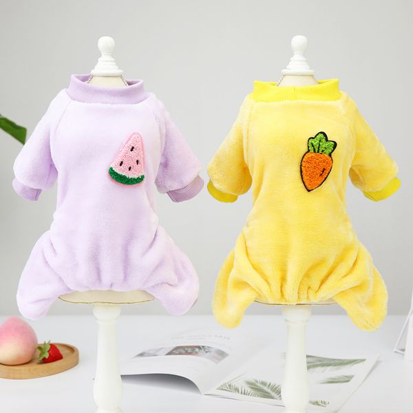 

dog cloth autumn and winter sweater teddy small dog pet 21 fruit four leg