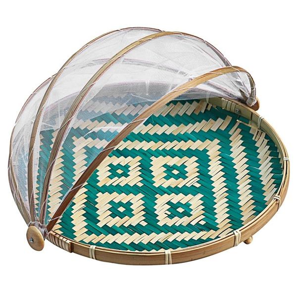 

tent basket,fruit vegetable bread cover storage container picnic cover mesh tent basket with gauze