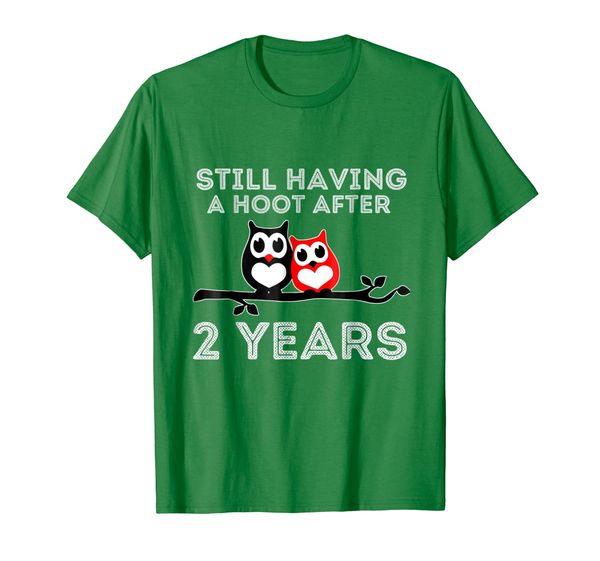 

still having a hoot after 2 years couples gift t-shirt, White;black