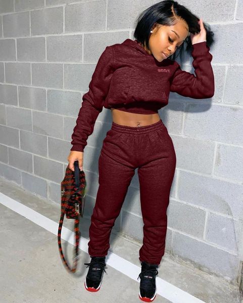 

women's tracksuits hirigin 2021 women 2 piece outfits long sleeve off shoulder crop pants set casual jumpsuit autumn pure legging, Gray