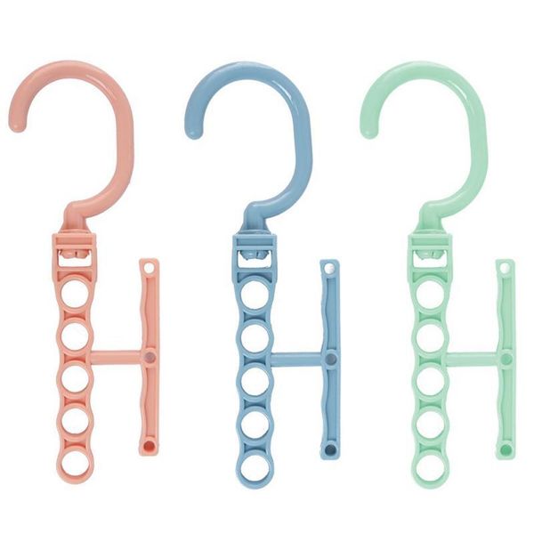

hangers & racks 5 holes clothes hanger space saving closet organizer drying creative rotation hooks wardrobe storage rack