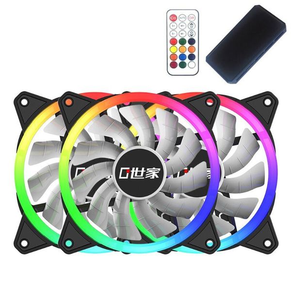 

fans & coolings 120cm pc computer case cooling fan 12v 6 pin deskcooler heatsink mute system and rgb controller