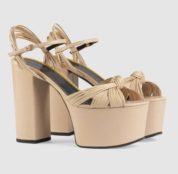 

sandals 2021 summer high-heeled strap combination platform european and american foreign trade large size women', Black