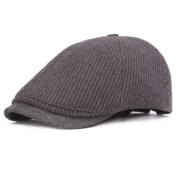

berets adjustable beret caps spring summer outdoor sun breathable bone brim hats womens mens herringbone solid cotton, Blue;gray