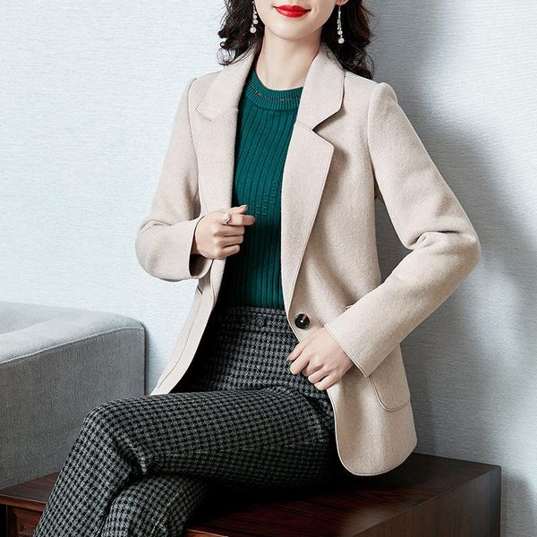 

women's jackets fashion temperament plaid jacket small suit tweed top, Black;brown