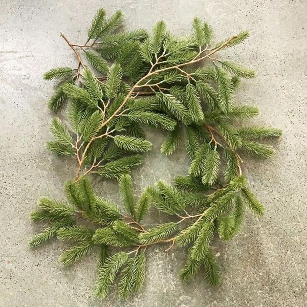 

decorative flowers & wreaths christmas rattan holiday party scene arrangement white and green pendant door decoration home