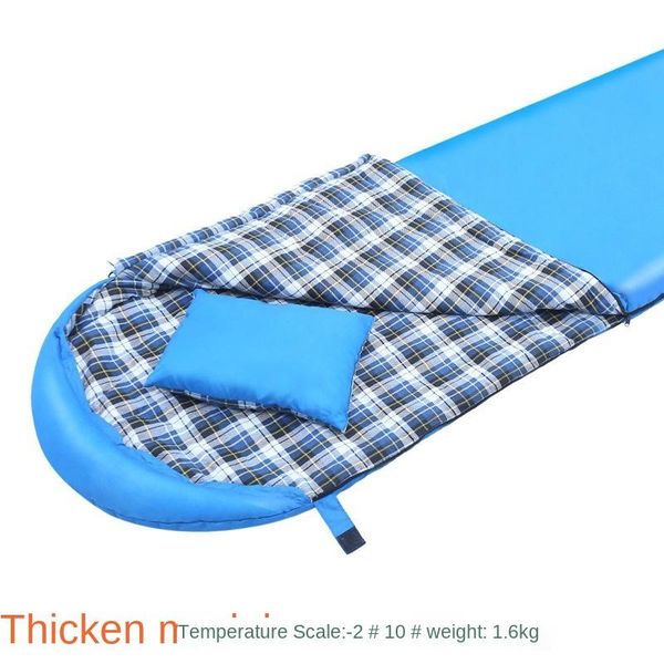 

sleeping bags widened and thickened padded single bag, unfolded can be used as a tent bag on the street