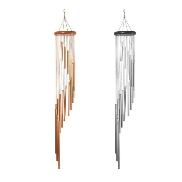 

decorative objects & figurines 1pc 18 tubes wind chimes metal bells garden patio hanging home wall 90cm outdoor decor gift x7t8