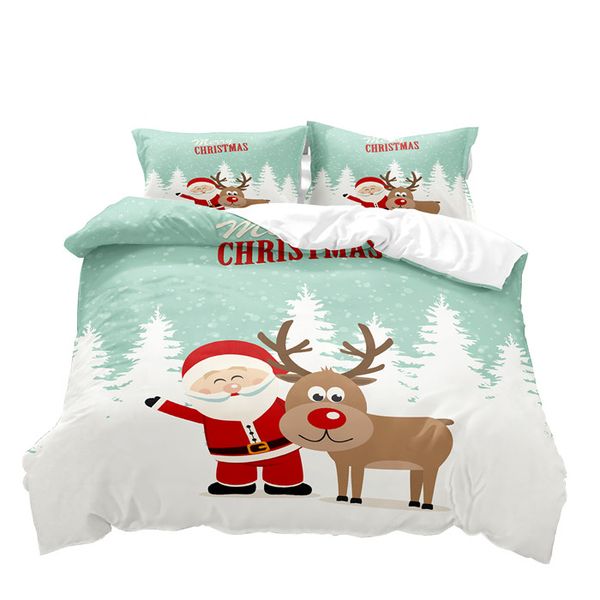 

christmas 3d printing colorful bedding sets duvet cover-10