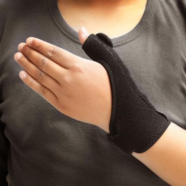 

2pcs finger wrist thumb hand wristband stabiliser arthritis carpal finger sprains brace weightlifting tunnel guard for adult, Black;red