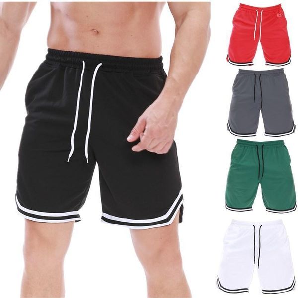 

men's gym fitness running shorts quick dry breathable training loose casual short pants for men sweatpants jogger, White;black