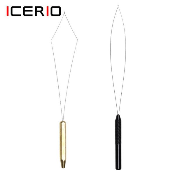

fishing accessories icerio tying tools hexagonal brass handle bobbin threader