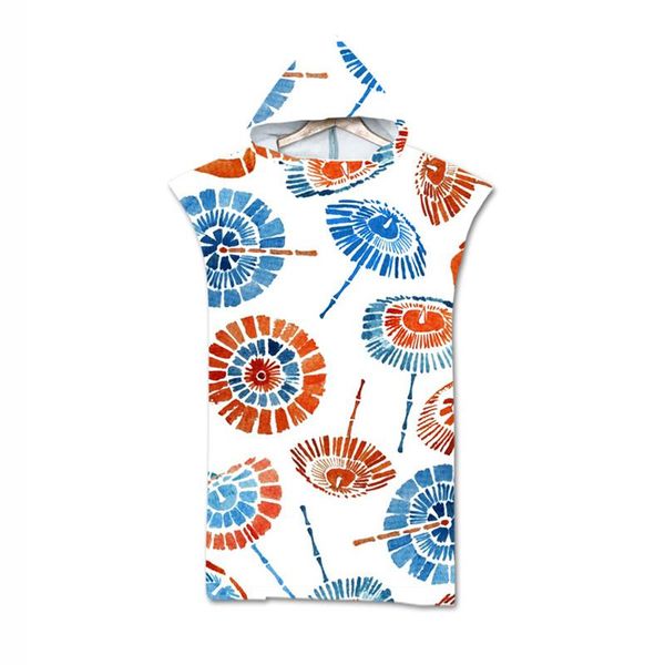

towel cartoon hooded beach printing microfiber bath children swimming set