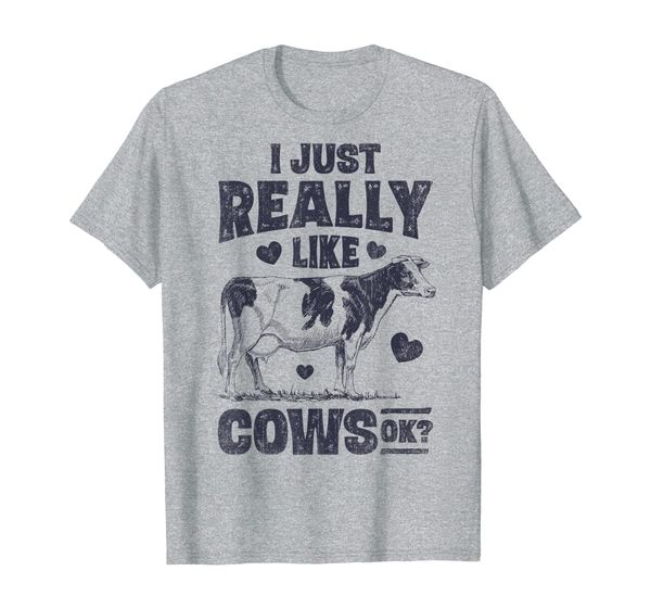 

i just really like cows ok t shirt cow lover farm girls gift, White;black