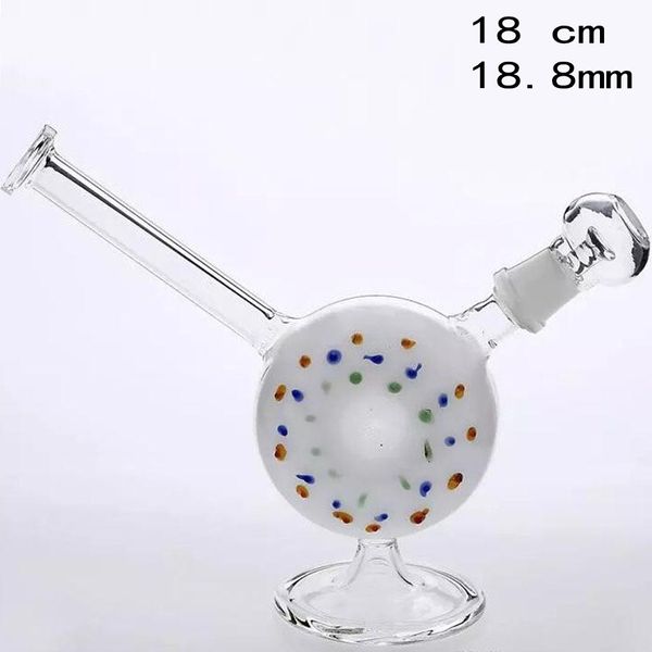 12,9 $ 18 cm runde Form Handglas Wasserpfeifen Rauchpfeife Inline Perc Echte Bilder Klarglaspfeifen Günstig