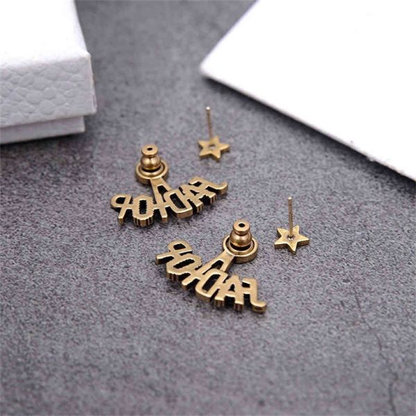 

gold star geometric women's brass simple tassel long earrings luxury_0vym, Golden