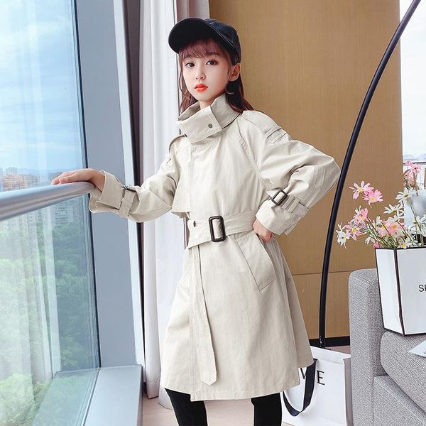 

coat kids trench, Blue;gray