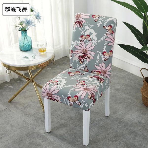 

chair covers 2/4/6pcs kitchen cover dining seat slipcover removable furniture anti-dust spandex