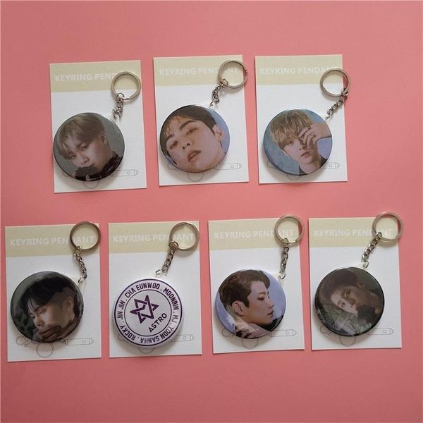 

jewelry pouches, bags kpop astro keychain blue flame keyring pendant small mirror car silver you same periphery, Pink;blue