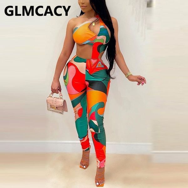 

one shoulder cut out skinny jumpsuits party clubwear overalls 210702, Black;white