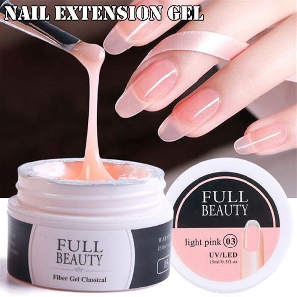 

nail gel art polish glue fiber silk paper holder quick extend natural uv female fingernail modification cosmetics, Red;pink