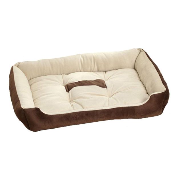 

kennels & pens dog bed mat for small large dogs waterproof plush house washable warm sleeping kennel xxs to xl size black brown color