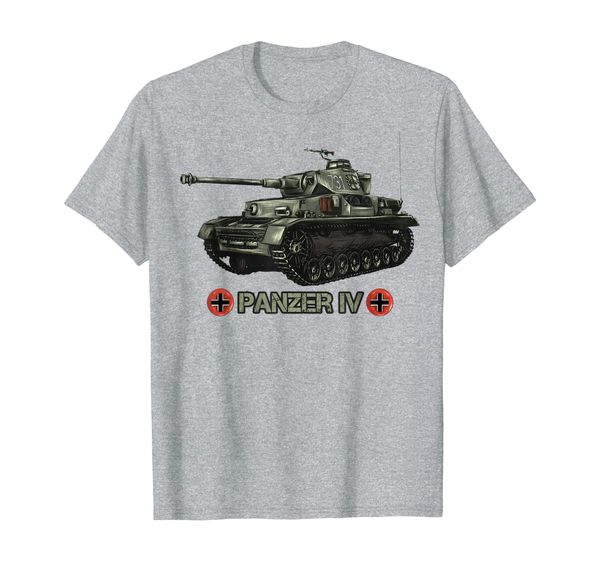 

world war 2 german tank panzer iv gift t shirt tee, White;black