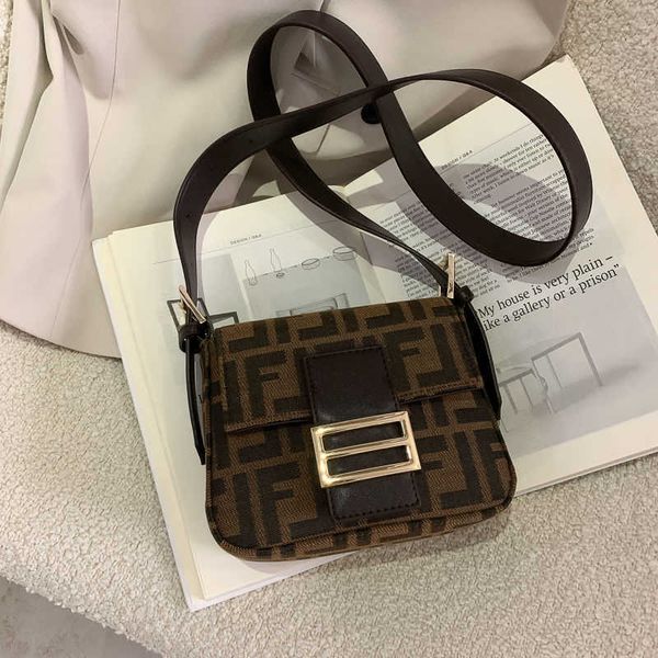 

wholesale bag canvas one shoulder slant span 2021 fl women's small square bag fashion retro versatile chain bag luxuryss designerss yw