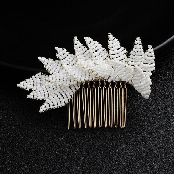 

hair clips & barrettes -sale handmade wedding accessories pearls combs gold color prom bridal headpiece for bride, Golden;silver