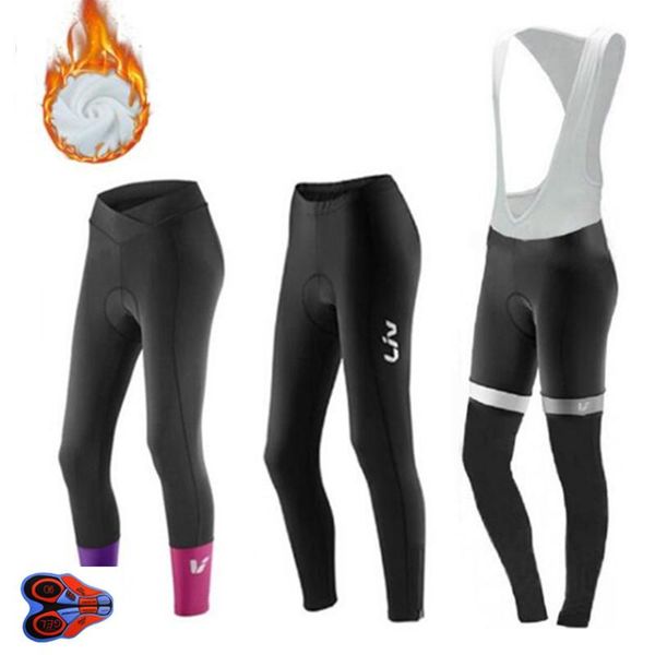 

racing pants women's winter thermal fleece cycling long 9d gel pad bike bicycle trousers culotte ciclismo women wear, Black;blue