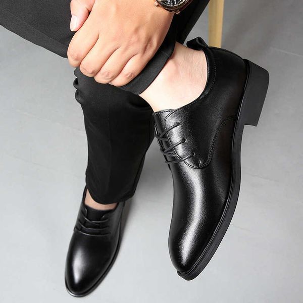 

business ess leather shoes men's single summer breathable youth korean british black casual
