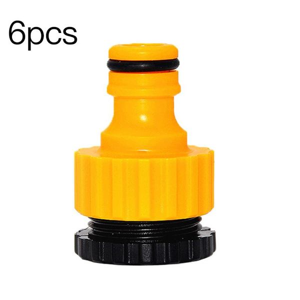 

watering equipments 6pcs quick tap water connector adapter fast coupling adaptor drip tape 3/4"and 1/2" barbed irrigation hose gar