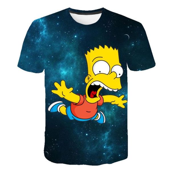 

men's t-shirts funny t-shirt 3d cartoon anime pattern short-sleeved 2021 summer men and women casual o-neck sports, White;black