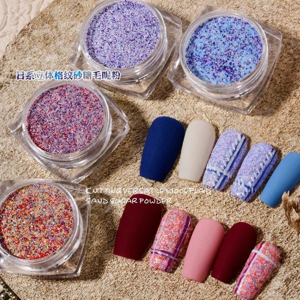 

nail glitter color grid pattern granulated woolen sugar starlight matte shining dust powder,holographic powder, Silver;gold