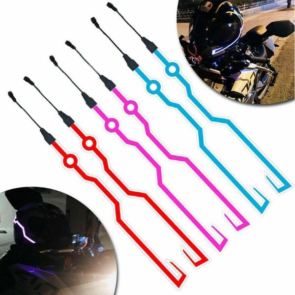 

motorcycle helmets helmet diy led light stripe sticker riding signal flashing