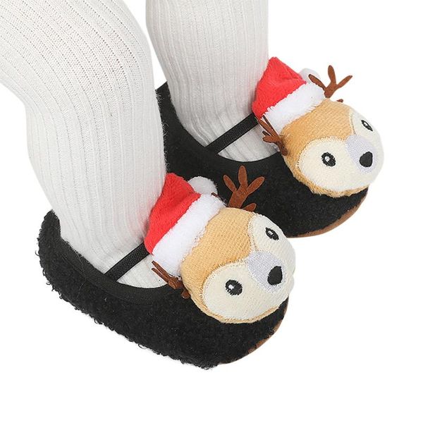 

first walkers christmas born baby girl boy shoes soft sole cartoon anti-slip comfortable cotton toddler walk