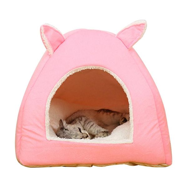 

cat beds & furniture warm cotton cave house winter soft pet bed for puppy small dog cushion nest product