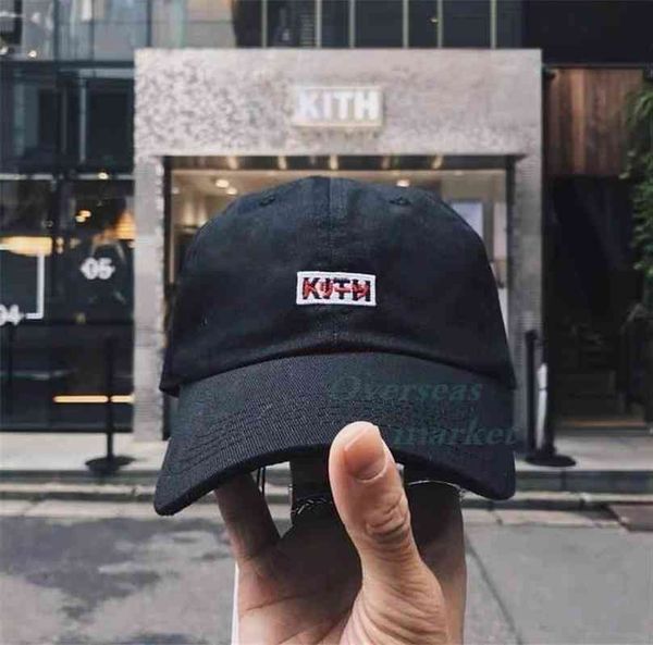 

ball cap 2021ss kith treats tokyo hat mother embroidered casual baseball cap bent duck tongue waterproof shade, Blue;gray