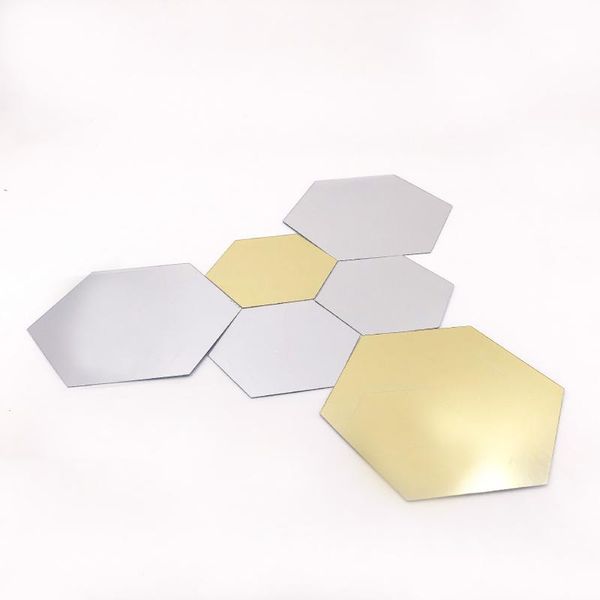 

mirrors 12pcs 3d decorative hexagon removable wall sticker decal home decor art diy civil ornamental
