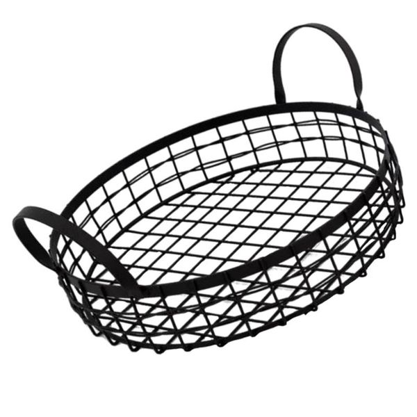 

storage baskets 1pc household basket vintage fruit desksundries black