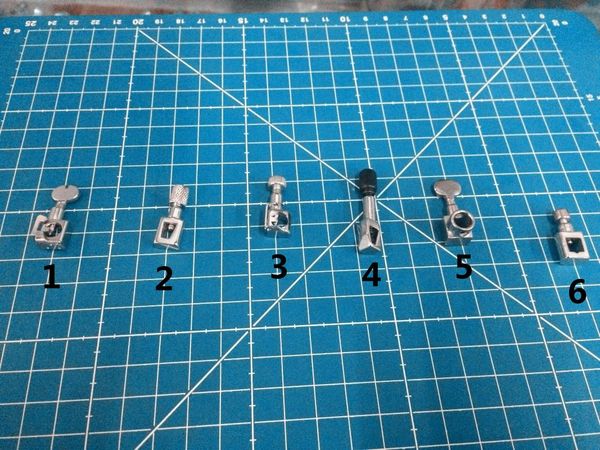 

home-sewing machine. needle clip and set screw sewing machine needle holder, Black