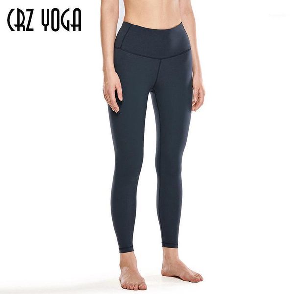 

yoga outfits crz women's luxury hight waist tights training leggings with zip pocket - 25 inches1, White;red
