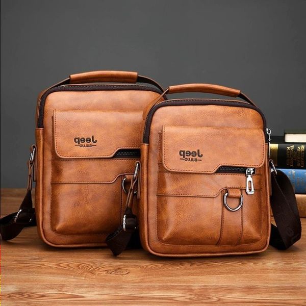 

men's bags, casual shoulder retro leather business wax official messenger bags foreign trade handbags, documents, oil qrdsm