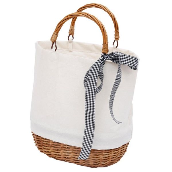 

shopping bags ljl-bag waterproof women rattan clutch handbag summer beach wicker bag for leisure ladies tote