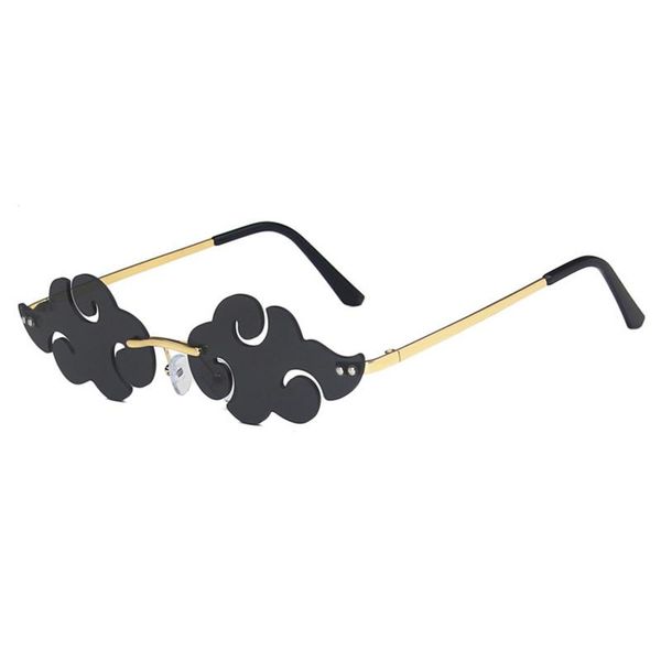 

sunglasses rimless cloud design women men punk sun glasses female luxury trending eyeglasses male eyewear gafas shades, White;black