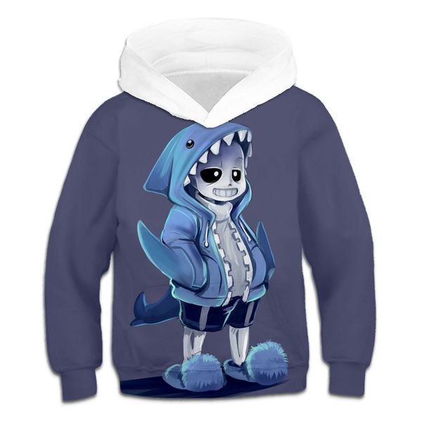 

halloween cosplay 3d printing boys and girls casual sports hoodie jacket childrens sports leisure hooded pullover 4-13 years ol, Black