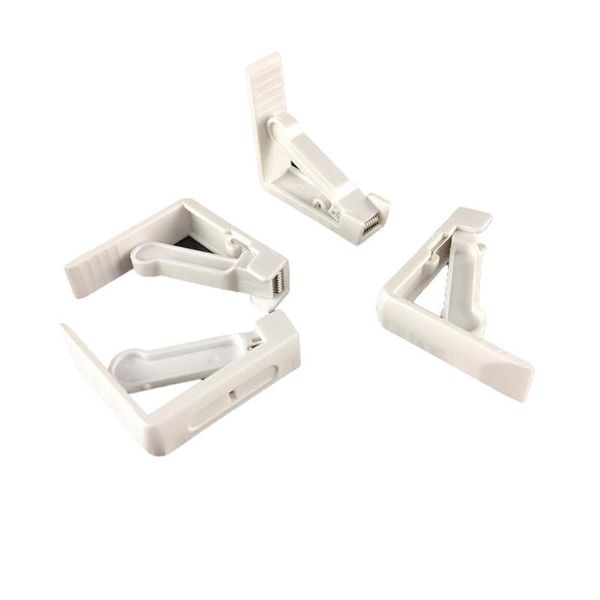 

clothing & wardrobe storage 4pcs holder spring loaded clamp japanese style white fixed bbq dining tablecloth clip pegs home abs restaurants