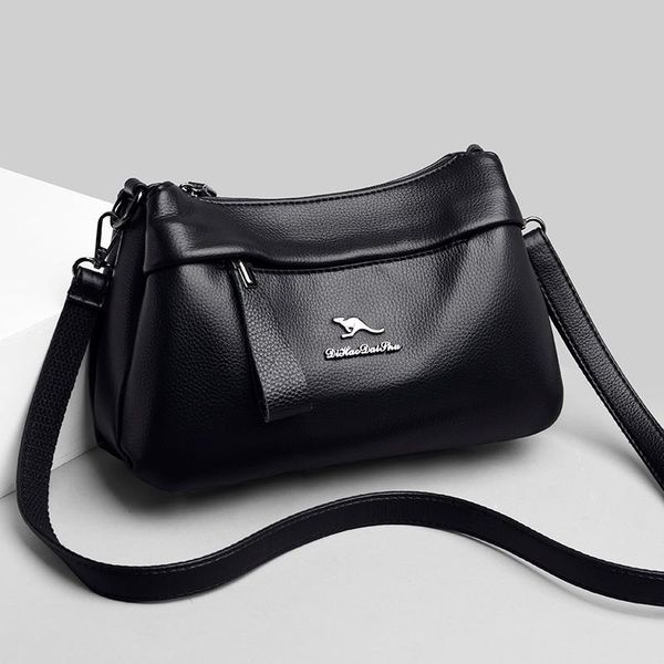 

evening bags luxury soft pu leather shoulder handbags for women fashion black crossbody bag 2021 brand designer ladies messenger sac